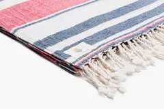 Red, Striped and Blue Beach Towel 7