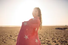 Star Spangled Surfer Beach Towel 5