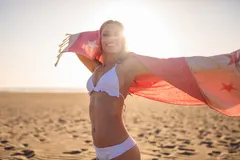 Star Spangled Surfer Beach Towel 3