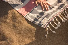 Red, Striped and Blue Beach Towel 8