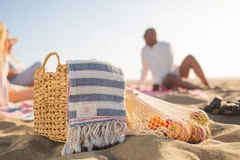 Swim and Stripes Beach Towel 4