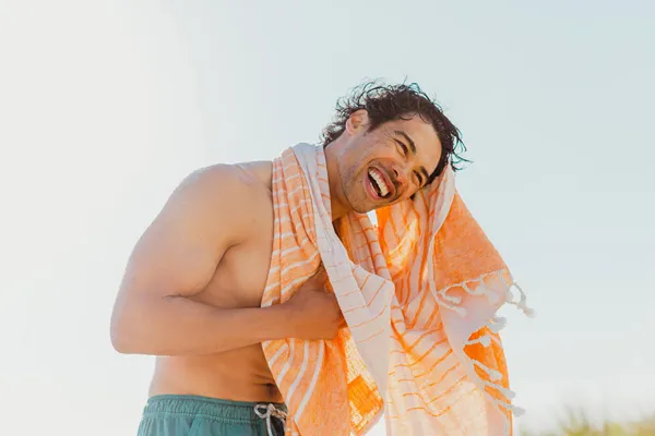 Coral Waves Beach Towel