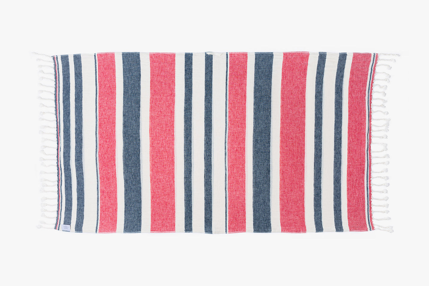 Red, Striped and Blue Beach Towel